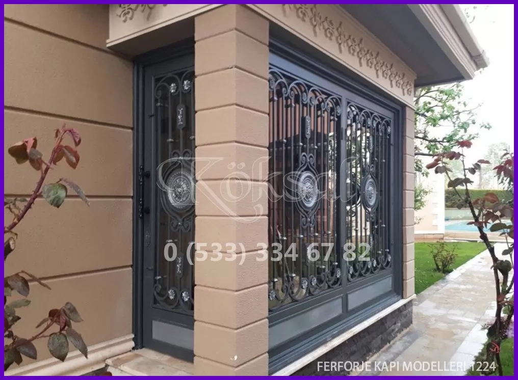Ferforje Kapı Modelleri 1224 Ferforje Kapı Modelleri 1224