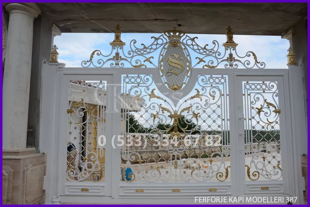 Ferforje Kapı Modelleri 387 Ferforje Kapı Modelleri 387