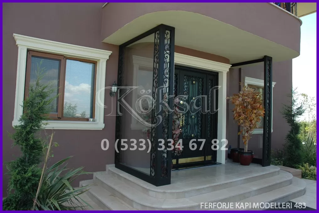 Ferforje Kapı Modelleri 483 Ferforje Kapı Modelleri 483