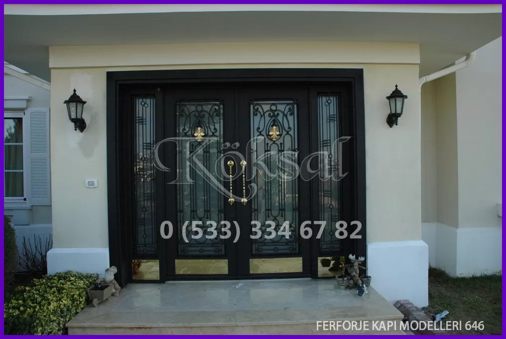Ferforje Kapı Modelleri 646 Ferforje Kapı Modelleri 646