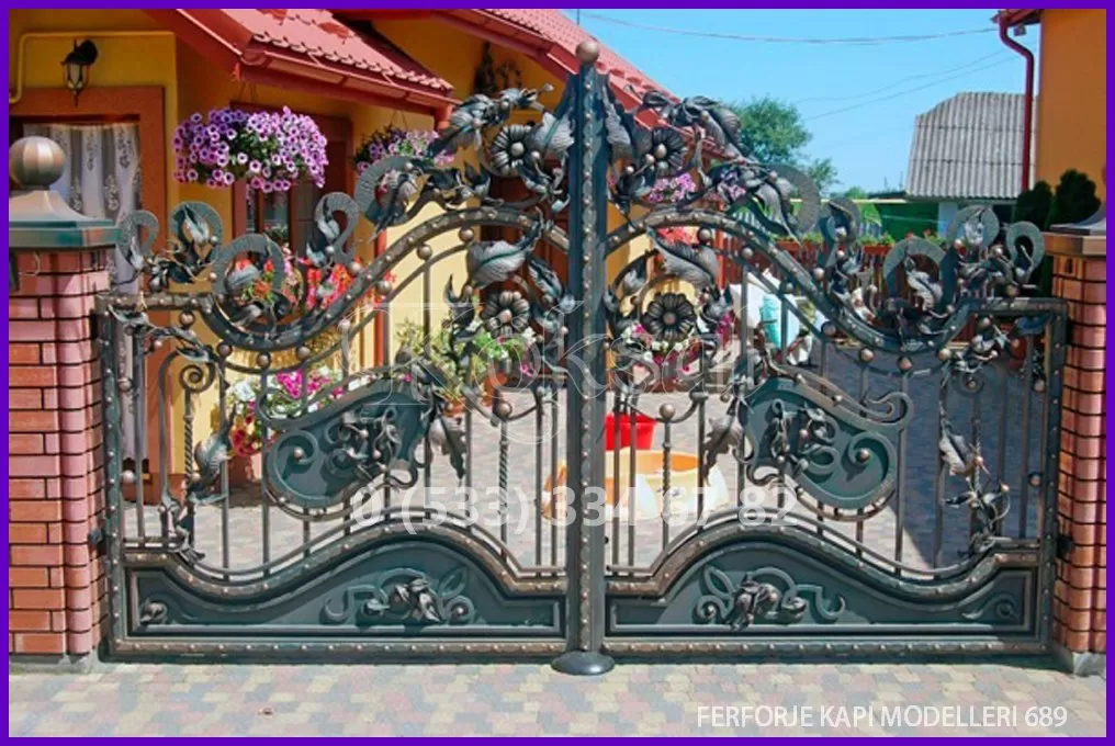 Ferforje Kapı Modelleri 689 Ferforje Kapı Modelleri 689